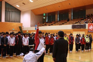 県中学生大会選手宣誓26.1.18